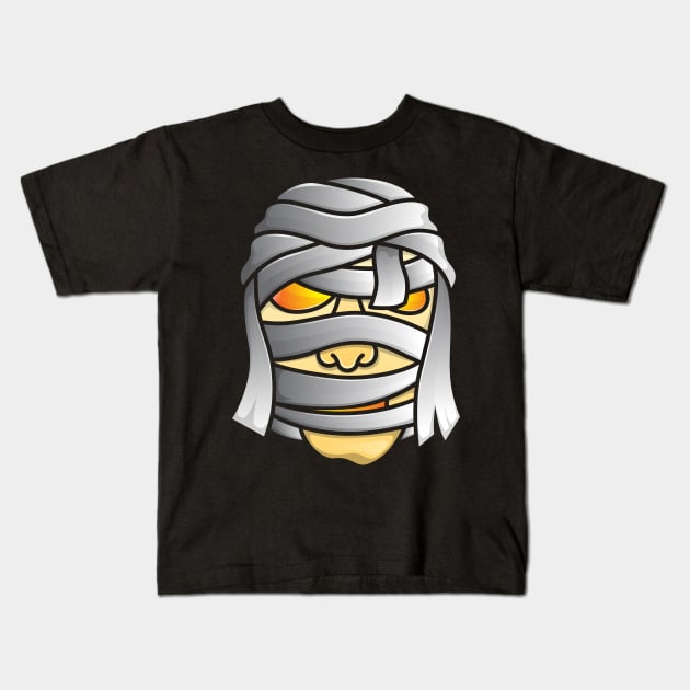 Mummy Character Kids T-Shirt by zynaldn